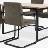 Mesas De Comedor|Conjuntos De Comedor>JYSK AABENRAA + ESPEMesa AABENRAA L120 roble cálido + 4 sillas ESPE oliva/negro
