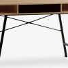 Escritorios|Escritorios Elevables>JYSK ABBETVEDEscritorio ABBETVED 48x120 color roble natural/negro