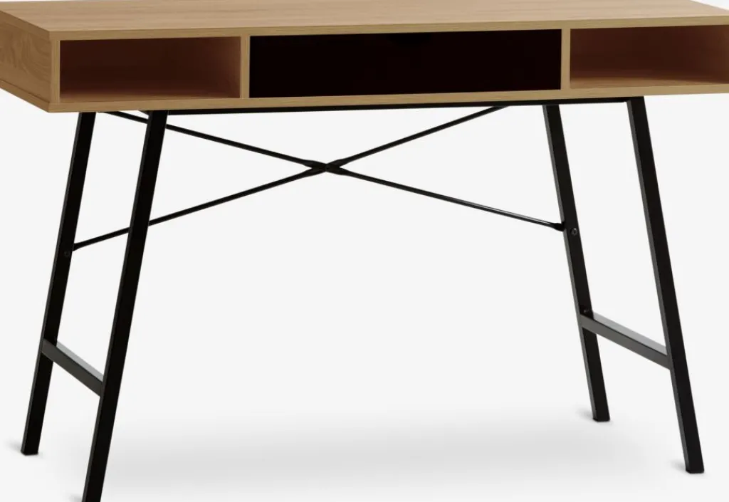 Escritorios|Escritorios Elevables>JYSK ABBETVEDEscritorio ABBETVED 48x120 color roble natural/negro