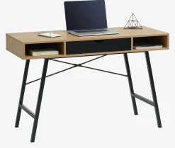 Escritorios|Escritorios Elevables>JYSK ABBETVEDEscritorio ABBETVED 48x120 color roble natural/negro