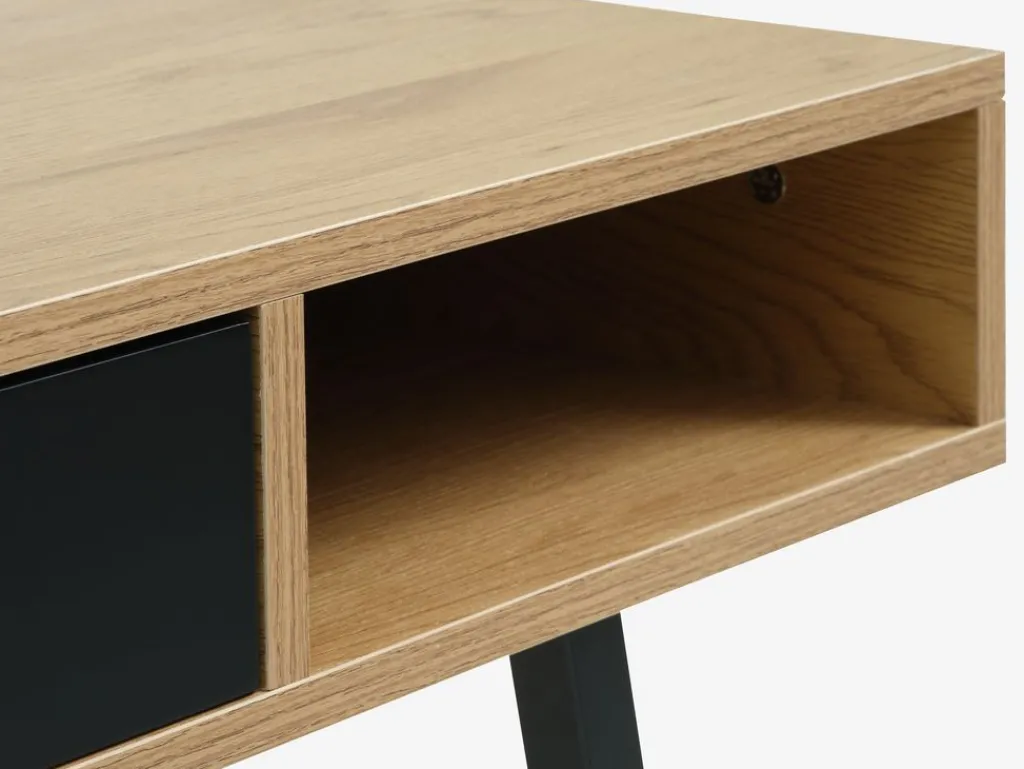 Escritorios|Escritorios Elevables>JYSK ABBETVEDEscritorio ABBETVED 48x120 color roble natural/negro
