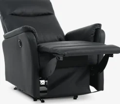 Sillones>JYSK ABILDSKOVSillón reclinable ABILDSKOV eléctrico polipiel Negro