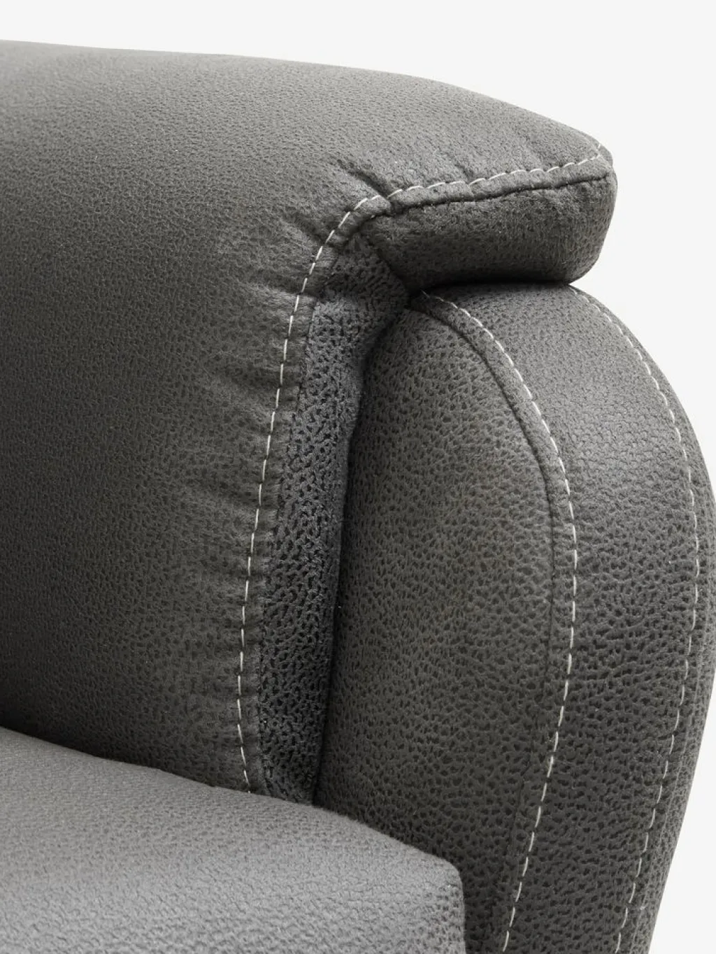 2 Plazas|3 Plazas>JYSK ABILDSKOVSofá ABILDSKOV reclinable polipiel Gris