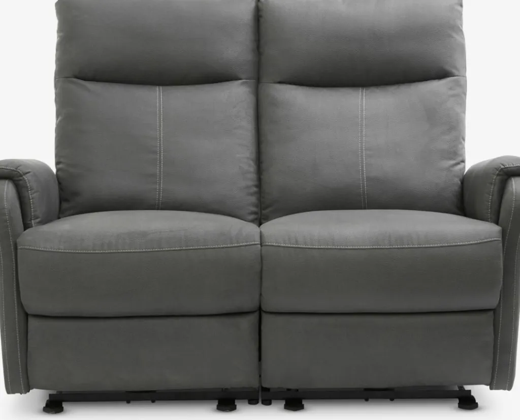 2 Plazas|3 Plazas>JYSK ABILDSKOVSofá ABILDSKOV reclinable polipiel Gris