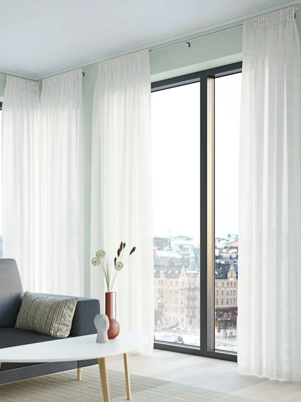 Cortinas Traslúcidas>JYSK ABRAURCortina ABRAUR 1x140x300 blanco crudo Blanco roto