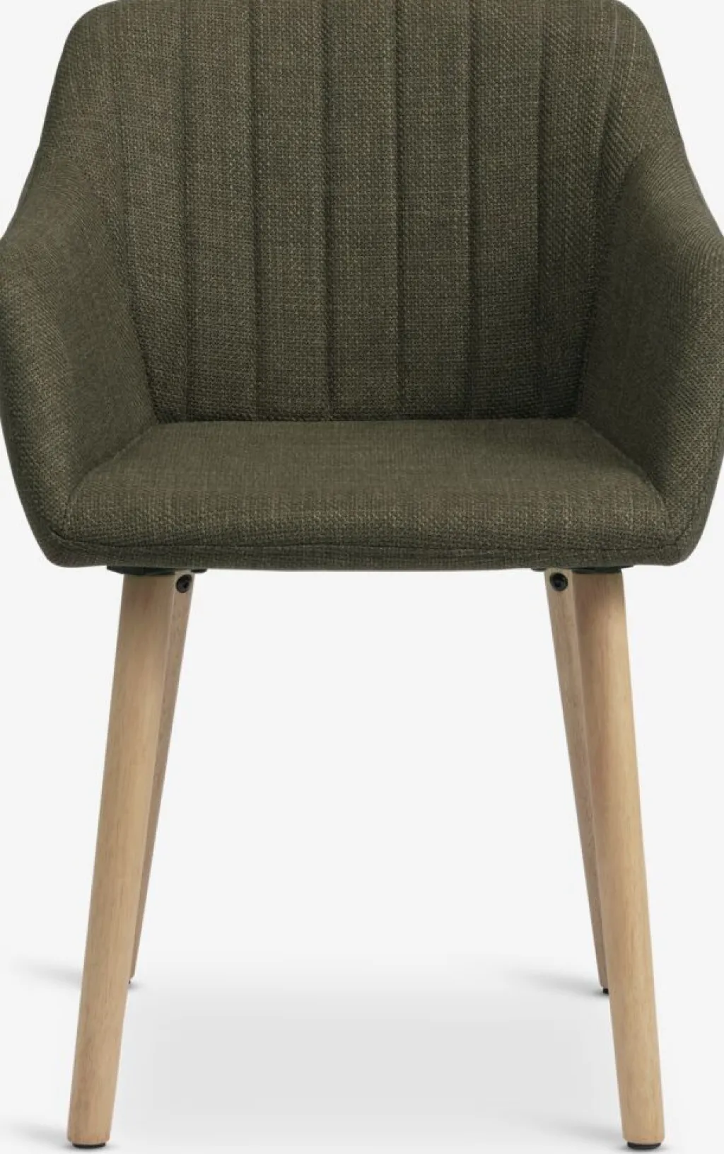Sillas De Comedor>JYSK ADSLEVSilla de comedor ADSLEV tela /roble natural Verde oliva