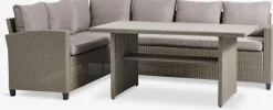 Conjuntos Mesa Y Sillas De Jardín|Muebles De Jardín>JYSK AGERMOSEConjunto muebles jardín AGERMOSE 6 plazas Natural