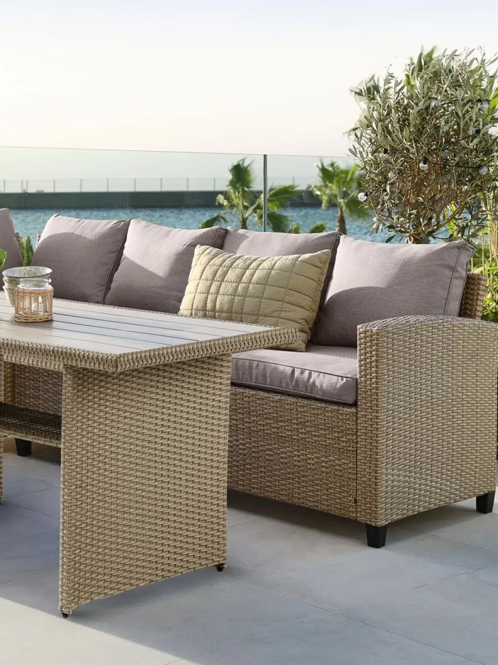 Conjuntos Mesa Y Sillas De Jardín|Muebles De Jardín>JYSK AGERMOSEConjunto muebles jardín AGERMOSE 6 plazas Natural