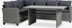 Conjuntos Mesa Y Sillas De Jardín|Muebles De Jardín>JYSK AGERMOSEConjunto muebles jardín AGERMOSE 6 plazas Gris