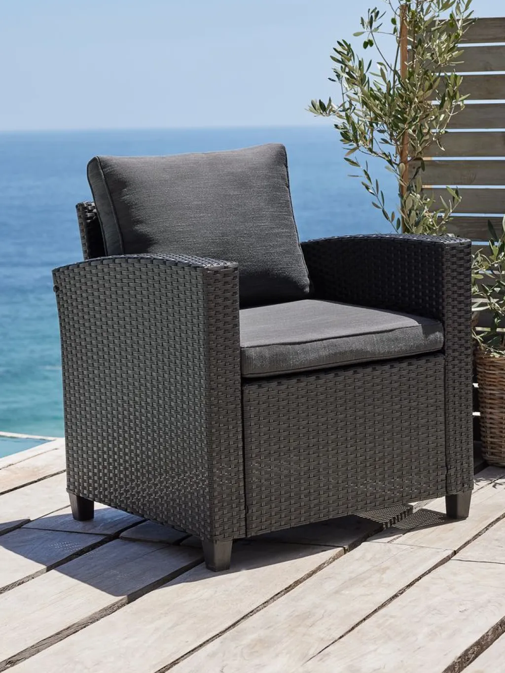 Sillas De Jardín|Muebles De Jardín>JYSK AGERMOSESillón de exterior AGERMOSE Negro