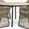 Conjuntos Mesa Y Sillas De Jardín>JYSK AKTIVEN + STORDALENMesa AKTIVEN L118/168 + 4 sillas STORDALEN natural