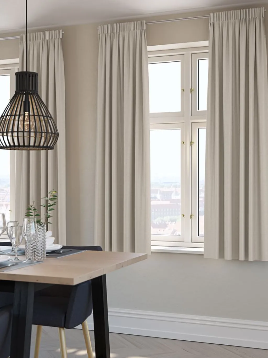 Cortinas Opacas>JYSK ALDRACortina opaca ALDRA 1x140x175 Arena