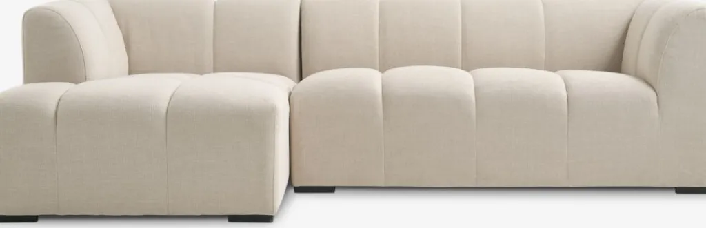 2 Plazas|3 Plazas>JYSK ALLESESofá ALLESE chaise longue izquierda tela beis