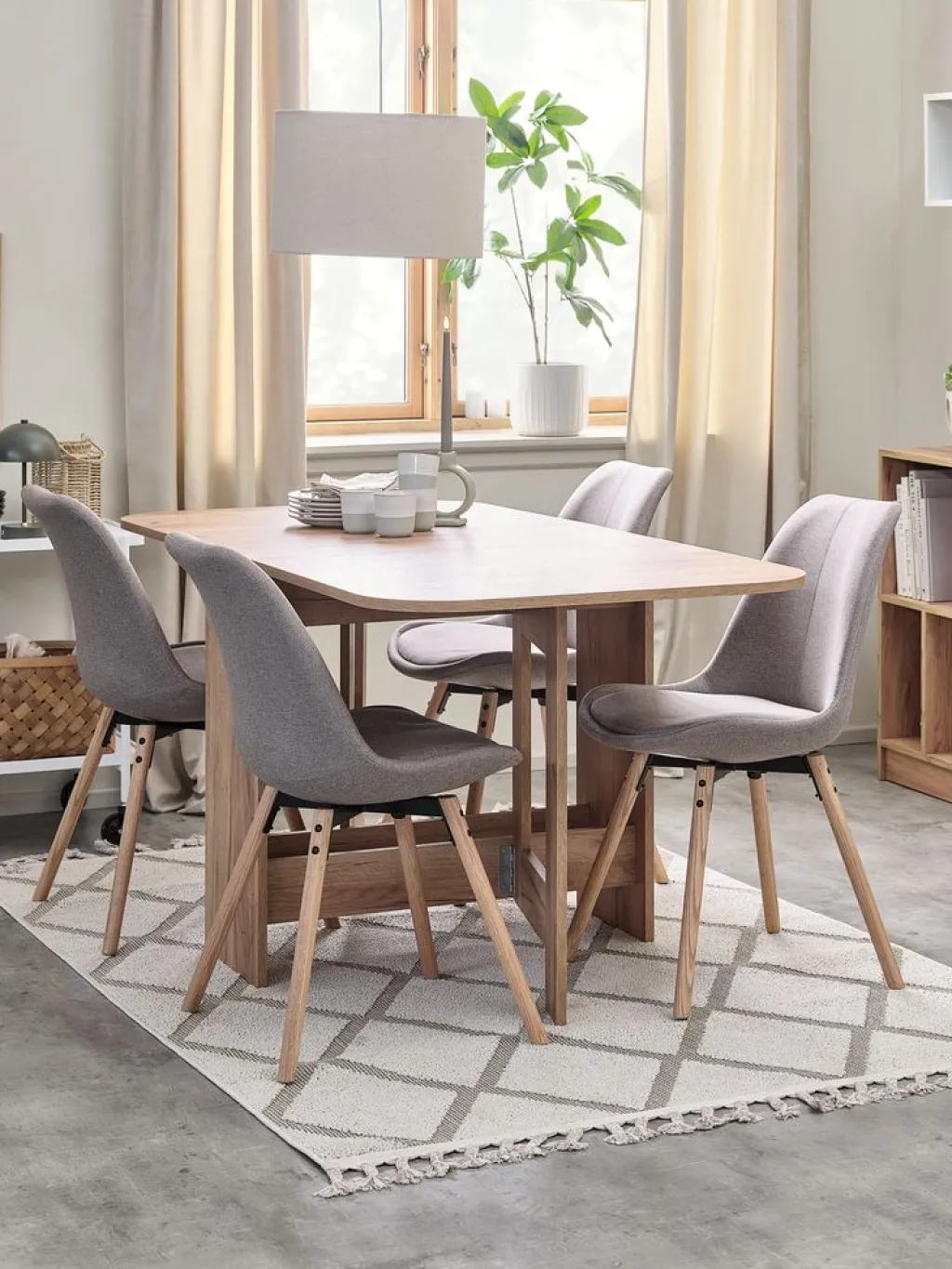 Mesas De Comedor>JYSK ALLINGMesa de comedor ALLING 80x100/163 color roble cálido