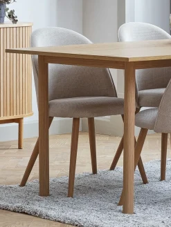 Mesas De Comedor|Conjuntos De Comedor>JYSK ALSTED + THORUPMesa ALSTED L160 roble natural + 4 sillas THORUP beis/roble