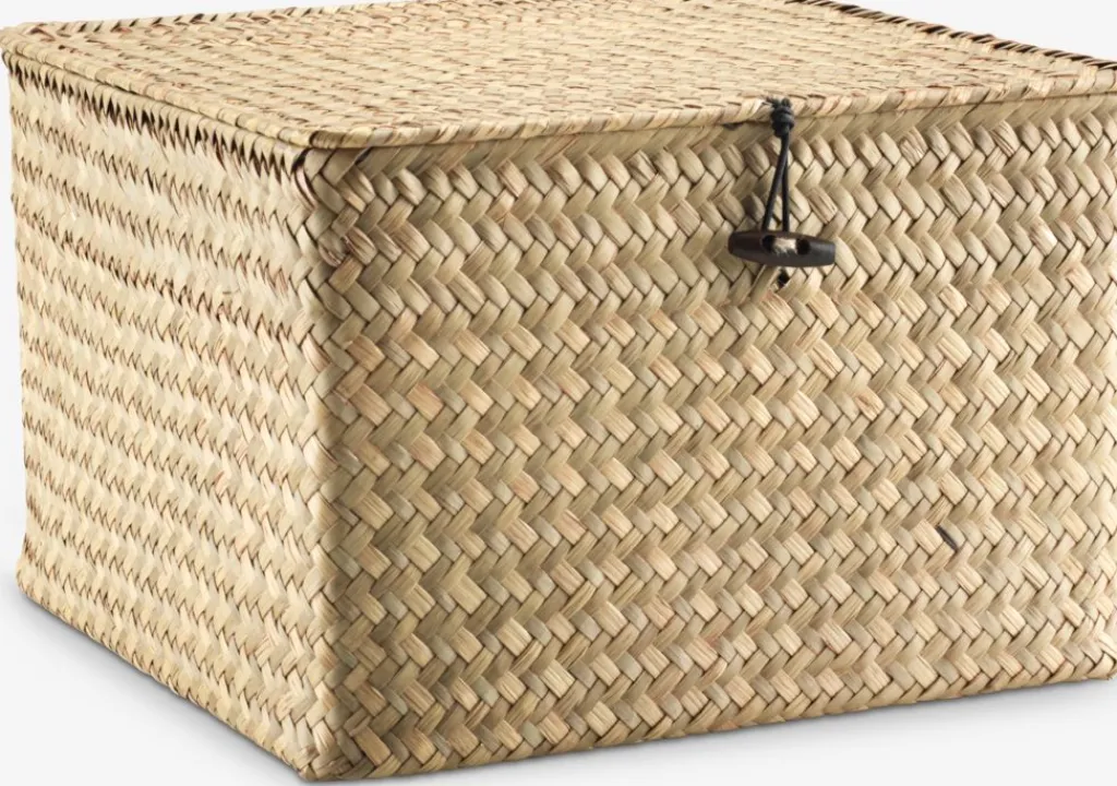 Todas Las Cestas|Cestas Y Cajas>JYSK ALVINCaja ALVIN A26xL26xA17cm hierba marina