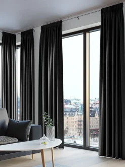 Cortinas Opacas>JYSK AMUNGENCortina semiopaca AMUNGEN 1x140x300 Negro