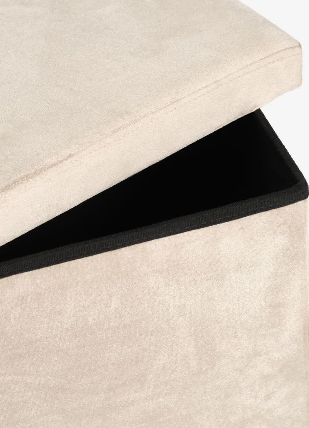 Pufs|Pufs>JYSK AUNINGPuf AUNING 76x38 con almacenaje terciopelo arena oscuro