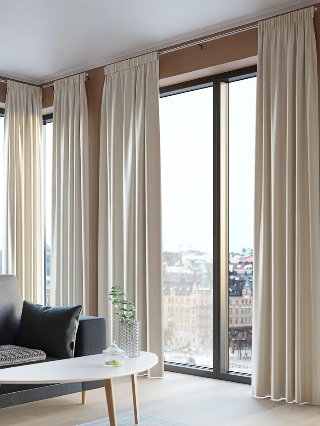 Cortinas Gruesas>JYSK AUSTRACortina AUSTRA 1x140x300 terciopelo beis Beige