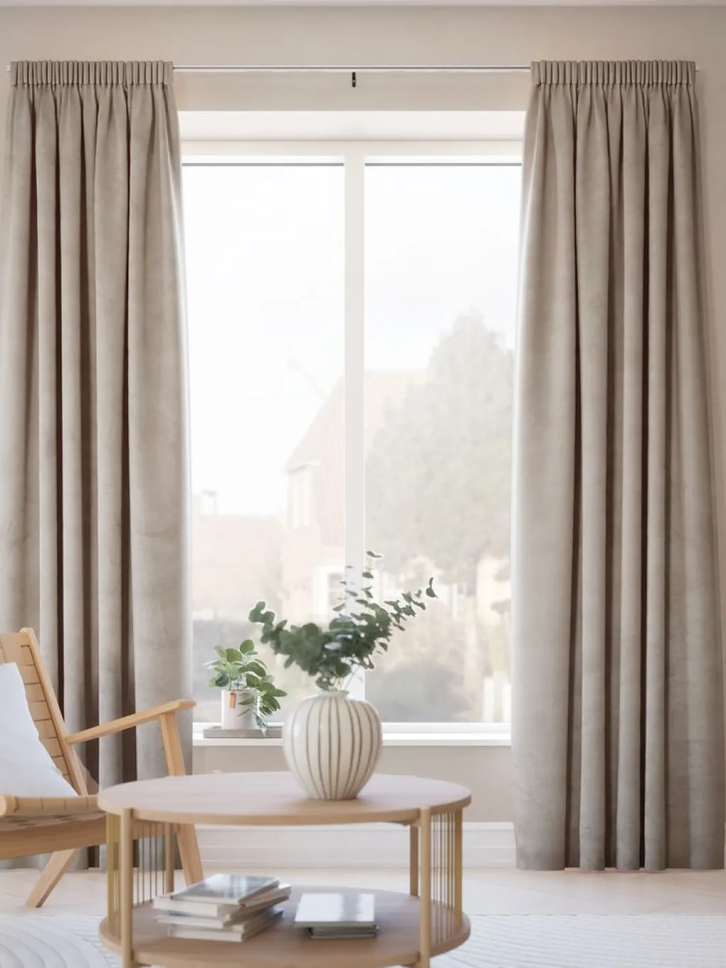 Cortinas Gruesas>JYSK AUSTRACortina AUSTRA 1x140x300 terciopelo topo Taupe