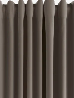 Cortinas Gruesas>JYSK AUSTRACortina AUSTRA 1x140x300 terciopelo marrón Marrón oscuro