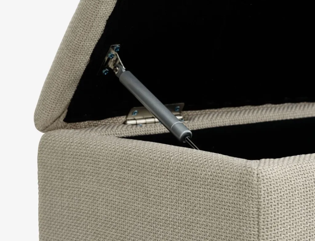 Bancos|Bancos>JYSK BADSTEDBanco BADSTED con almacenaje tela beis/color roble Beige