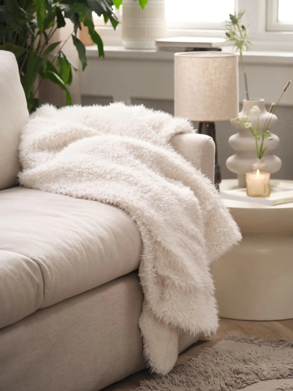 Mantas>JYSK BALLBLOMManta BALLBLOM 130x180 blanco