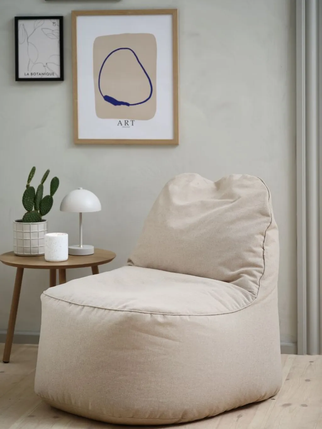 Articulos Para Niños>JYSK BANDHOLMSillón puf BANDHOLM 75x100x90 tela beis