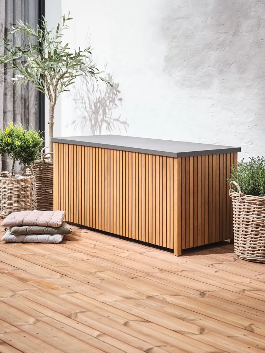 Almacenaje Para Cojines|Almacenaje Para Cojines>JUTLANDIA BEDERBaúl para guardar cojines BEDER A133xA61xP54 madera dura Natural
