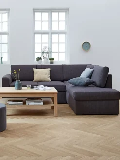 Sofás Cama|Sofás Cama>JYSK BEDSTEDSofá cama con chaise longue BEDSTED gris
