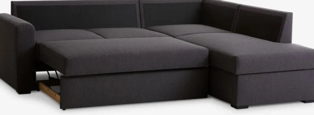 Sofás Cama|Sofás Cama>JYSK BEDSTEDSofá cama con chaise longue BEDSTED gris