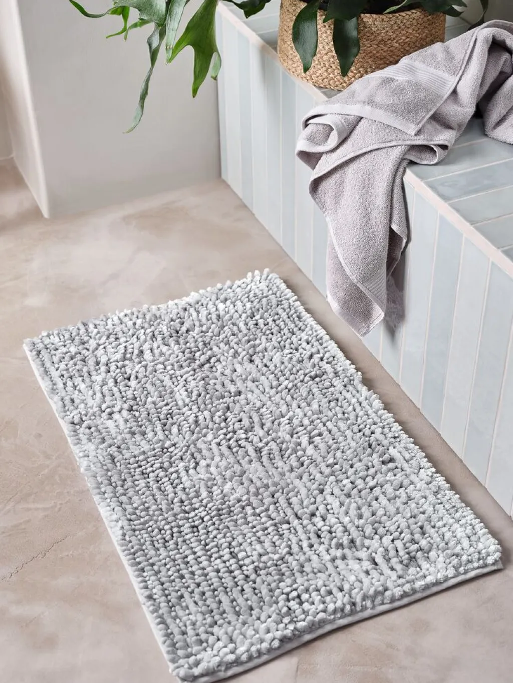 Alfombras De Baño>KRONBORG BERGBYGOLDAlfombrilla de baño BERGBY 50x80 Gris claro
