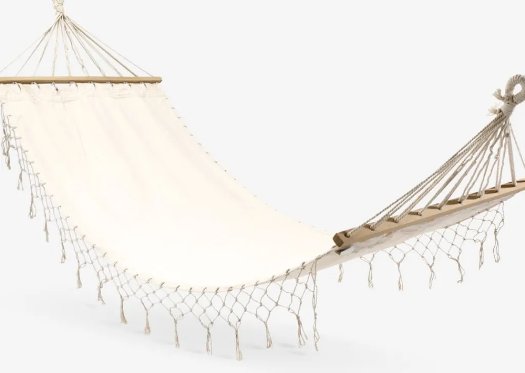 Muebles De Jardín|Hamacas Y Sillas Colgantes>JYSK BERGFINKHamaca BERGFINK A80xL200 blanco crudo
