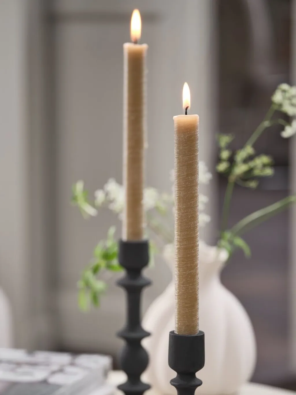 Velas Y Servilletas|Velas Y Servilletas>JYSK BERTELVela para candelabro BERTEL A22cm almendra 2 unidades
