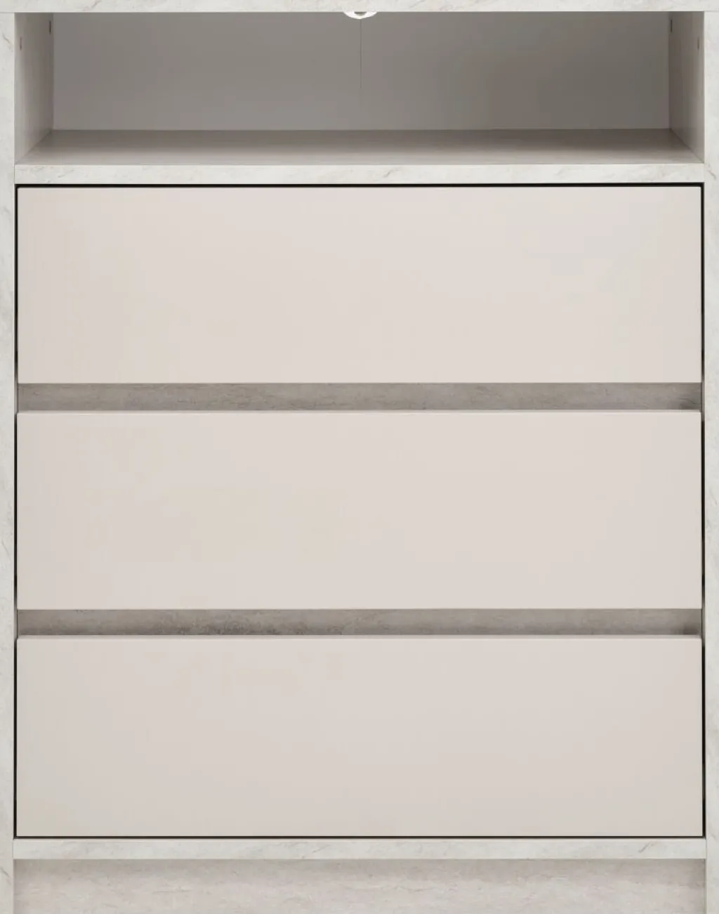 Cómodas|Cómodas>JYSK BILLUNDCómoda BILLUND 3 cajones color travertino/beis Travertino+Beige