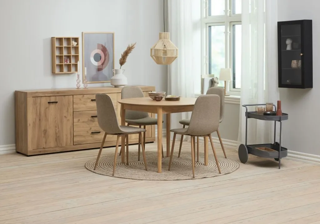 Sillas De Comedor>JYSK BISTRUPSilla de comedor BISTRUP arena/roble natural