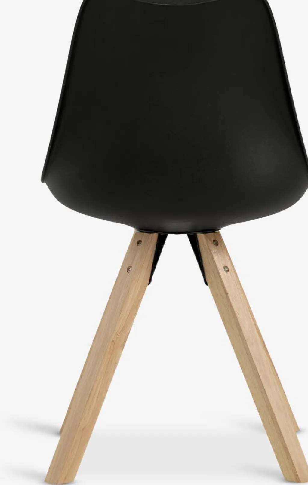 Sillas De Comedor>JYSK BLOKHUSSilla de comedor BLOKHUS polipiel /natural Negro