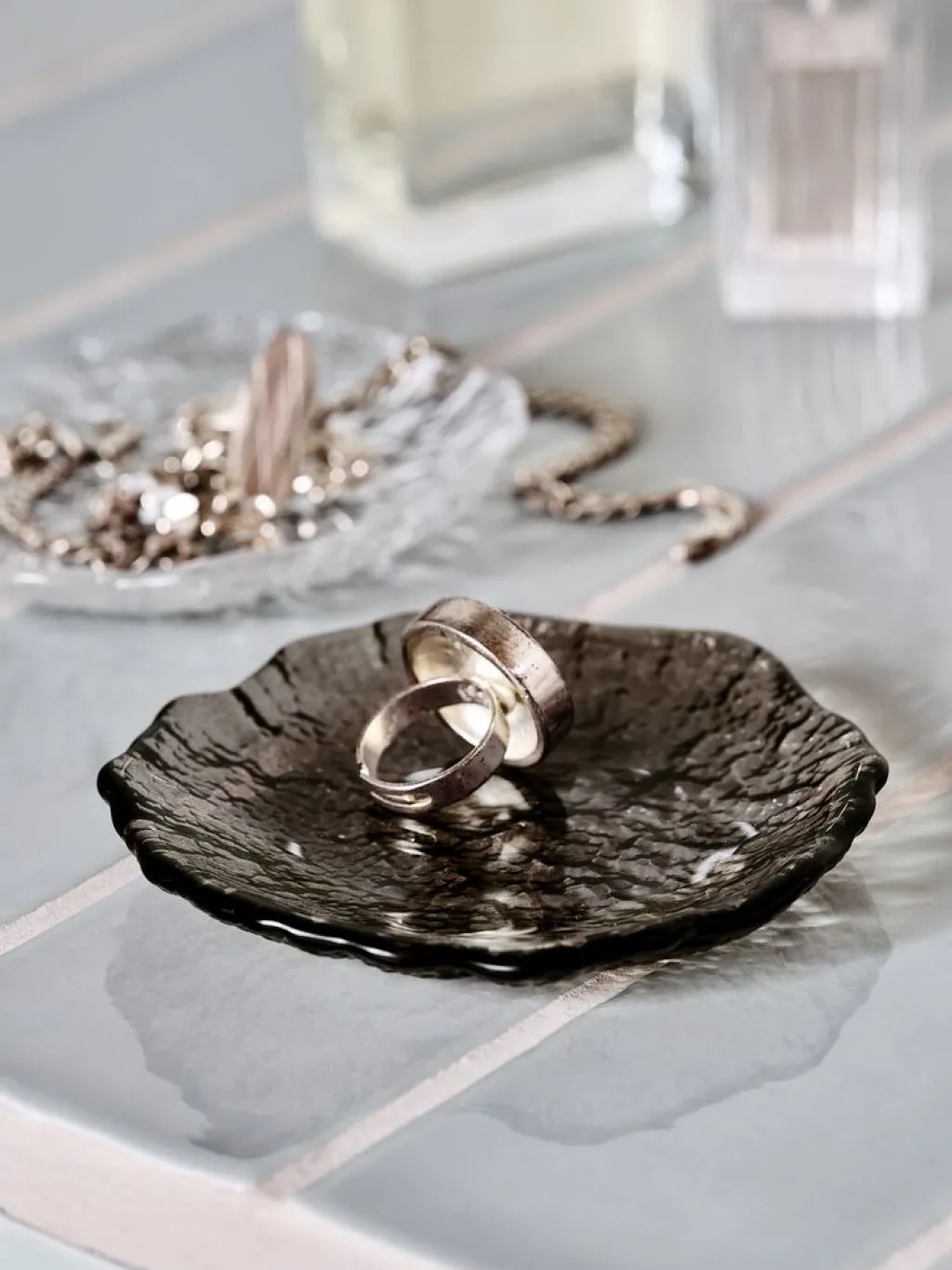 Cuidado Personal|Accesorios>JYSK BODAFORSBandeja vaciabolsillos BODAFORS cristal variado