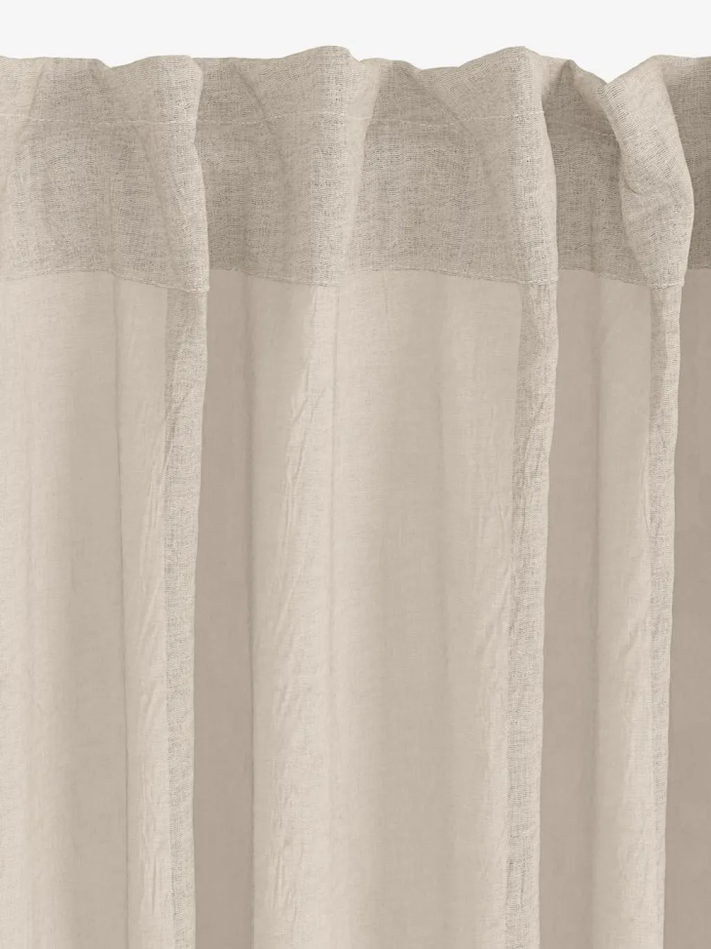 Gasa>JYSK BOLMENCortina BOLMEN 1x140x300 ondulado Gris cálido