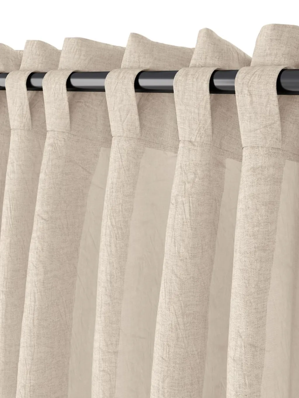 Gasa>JYSK BOLMENCortina BOLMEN 1x140x300 ondulado Gris cálido