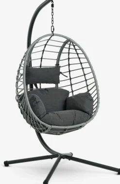 Muebles De Jardín|Hamacas Y Sillas Colgantes>JYSK BORKSilla colgante BORK A96xA192xP124 Gris