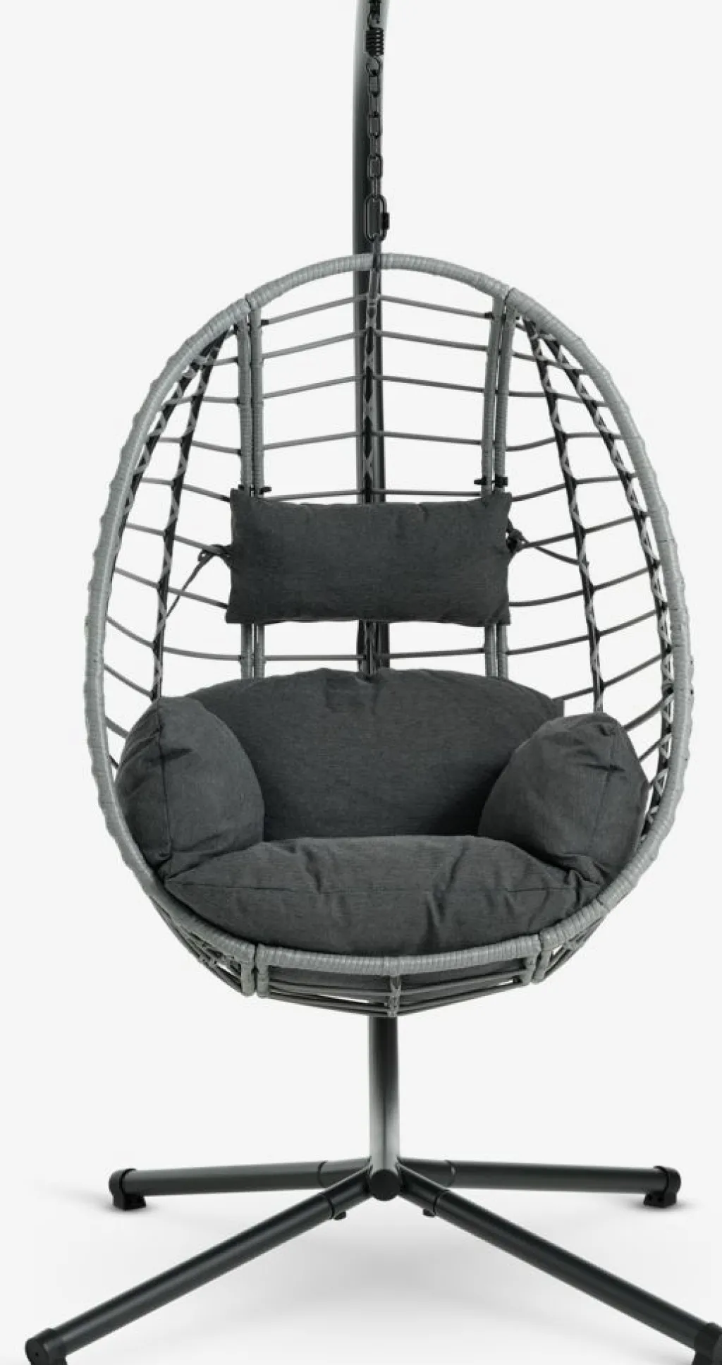 Muebles De Jardín|Hamacas Y Sillas Colgantes>JYSK BORKSilla colgante BORK A96xA192xP124 Gris