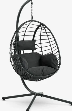 Muebles De Jardín|Hamacas Y Sillas Colgantes>JYSK BORKSilla colgante BORK A96xA192xP124 Negro