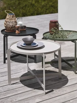 Mesas De Jardín|Muebles De Jardín>JYSK BORREMesa auxiliar BORRE Ø50xA40 Negro