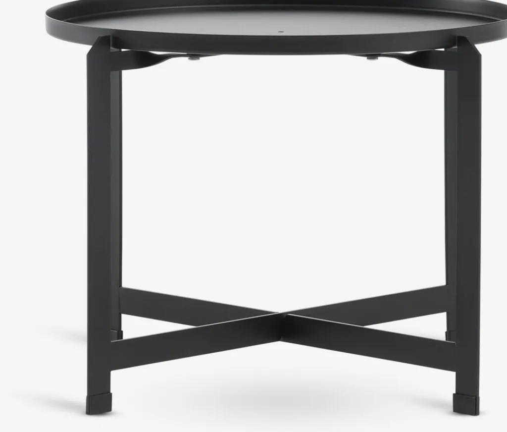 Mesas De Jardín|Muebles De Jardín>JYSK BORREMesa auxiliar BORRE Ø50xA40 Negro