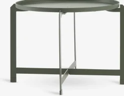 Mesas De Jardín|Muebles De Jardín>JYSK BORREMesa auxiliar BORRE Ø50xA40 Verde oliva