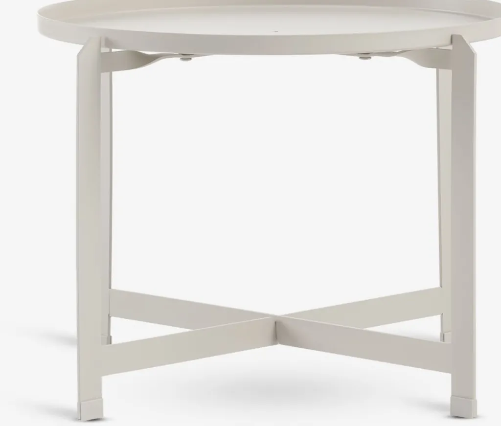 Mesas De Jardín|Muebles De Jardín>JYSK BORREMesa auxiliar BORRE Ø50xA40 beis Beige