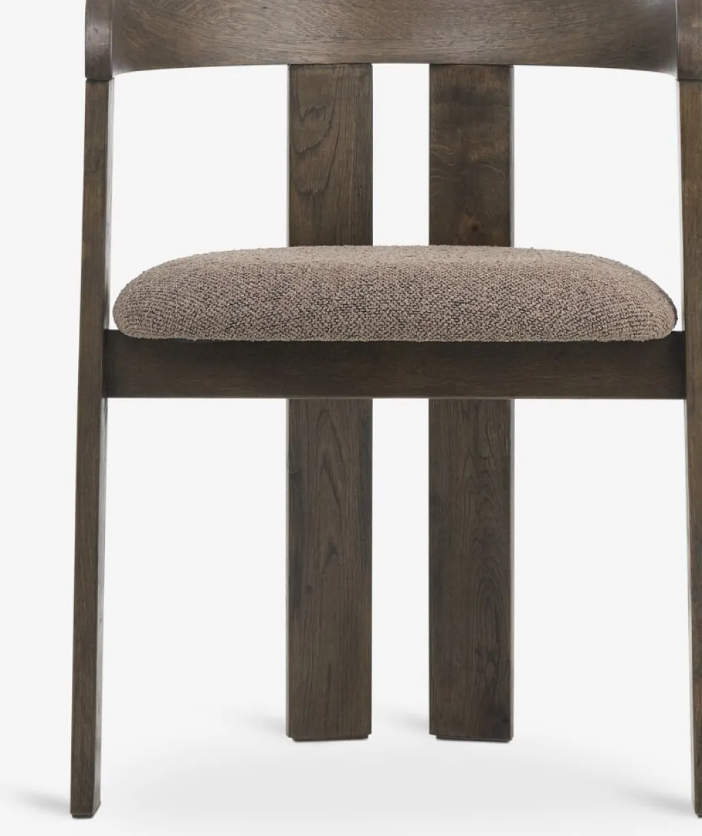 Sillas De Comedor>JYSK BOVRUPSilla de comedor BOVRUP /tela marrón Roble oscuro