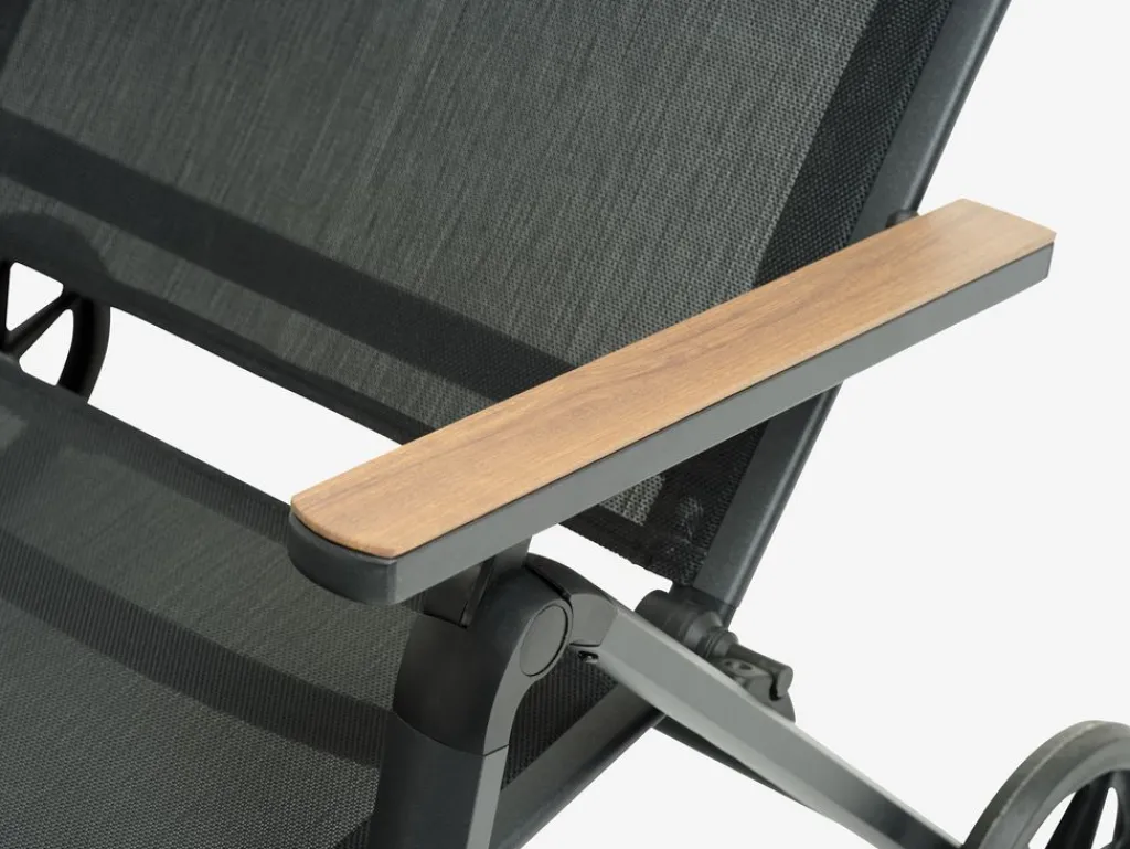 Muebles De Jardín|Tumbonas>JUTLANDIA BREDSTENTumbona BREDSTEN A79xL187 negro