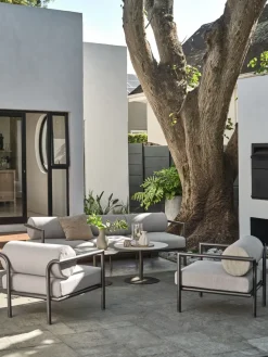 Conjuntos Mesa Y Sillas De Jardín|Muebles De Jardín>JUTLANDIA BRUMUNDDALConjunto muebles jardín BRUMUNDDAL 5 plazas marrón